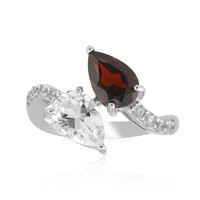 Anello in argento con Topazio Bianco