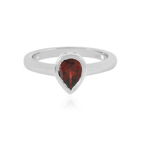 Anello in argento con Granato Mozambico