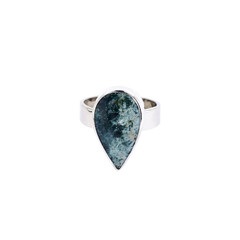 Anello in argento con Diaspro Ocelot