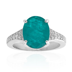 Anello in argento con Quarzo Verde Blu