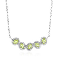 Collana in argento con Peridoto Manchuria