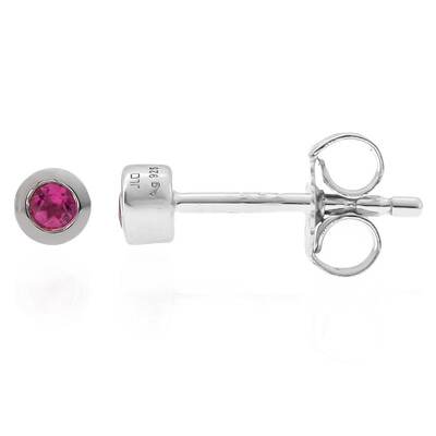 Orecchini in argento con Rubellite