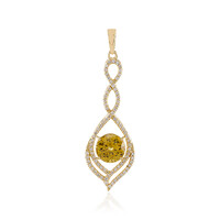 Ciondolo in oro con Zircone Giallo (de Melo)