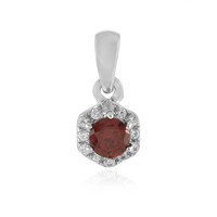 Ciondolo in argento con Zircone Lampone