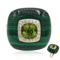 Anello in oro con Malachite (Smithsonian)
