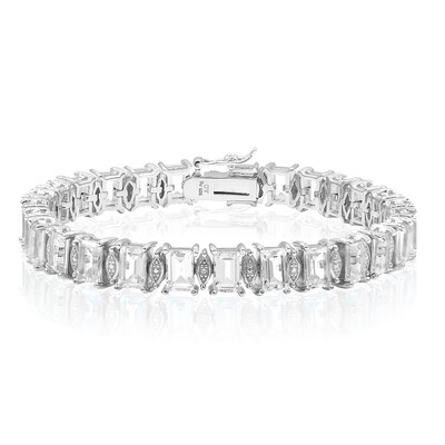 Bracciale in argento con Topazio Bianco