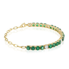 Bracciale in oro con Smeraldo Zambia AAA (CIRARI)
