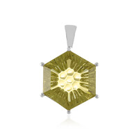 Ciondolo in argento con Quarzo Limone