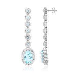 Orecchini in argento con Topazio Blu Cielo
