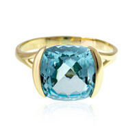 Anello in oro con Topazio Blu