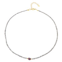 Collana in argento con Rubino