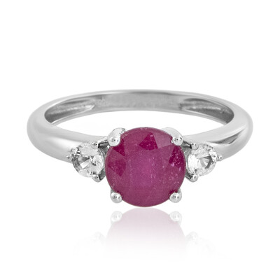 Anello in argento con Rubino Mozambico