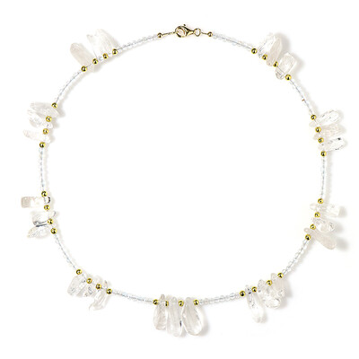 Collana in argento con Ematite Dorata (Riya)