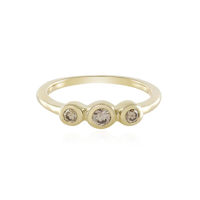 Anello in oro con Diamante Champagne SI2