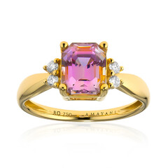 Anello in oro con Diasporo Rosa (AMAYANI)