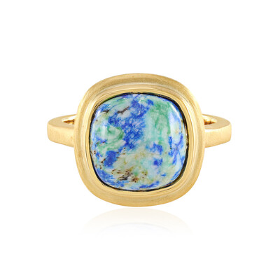 Anello in argento con Azzurrite (MONOSONO COLLECTION)
