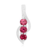 Ciondolo in argento con Spinello Rosa