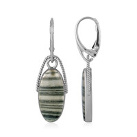 Orecchini in argento con Diaspro Zebrato (Bali Barong)
