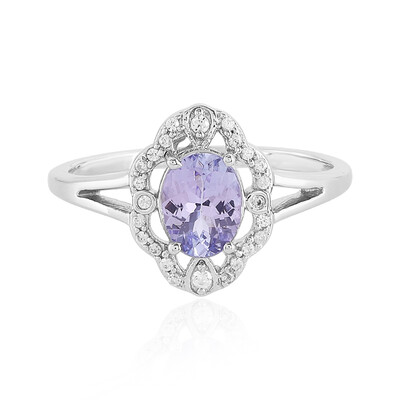 Anello in argento con Tanzanite (non riscaldata)