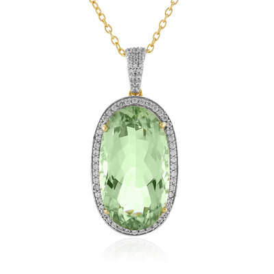 Collana in argento con Ametista Verde