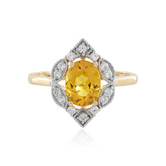 Anello in oro con Berillo Giallo