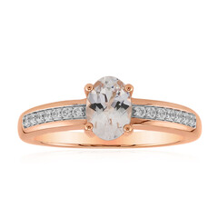Anello in oro con Danburite Rosa del Messico