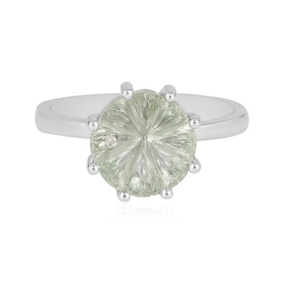 Anello in argento con Ametista Verde (MONOSONO COLLECTION)