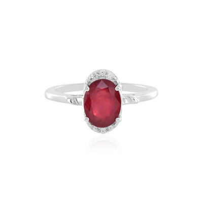 Anello in argento con Rubino del Madagascar