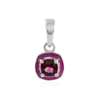 Ciondolo in argento con Rodolite