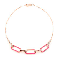 Bracciale in argento con Diamante Rosso I4
