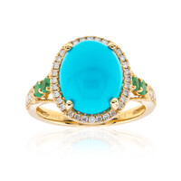 Anello in oro con Turchese Sleeping Beauty (CIRARI)