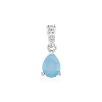 Ciondolo in argento con Calcedonio Blu
