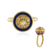 Anello in argento con Berillo Giallo