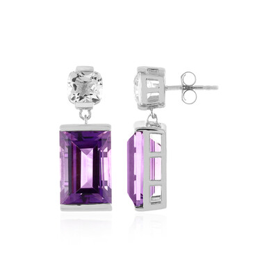 Orecchini in argento con Ametista Bicolore