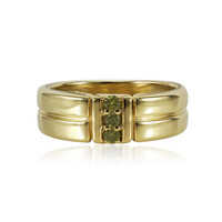 Anello in argento con Diamante Giallo I1