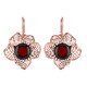 Orecchini in argento con Ambra Baltica color Ciliegia (dagen)