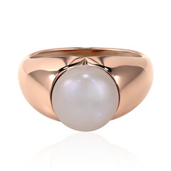 Anello in argento con Perla di Acqua Dolce (TPC)