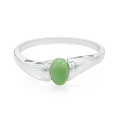 Anello in argento con Crisoprasio Imperiale