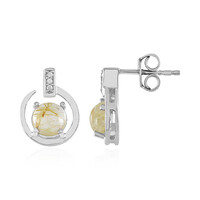 Orecchini in argento con Quarzo Rutilato