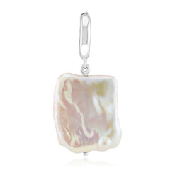 Ciondolo in argento con Perla d'Acqua Dolce Bianca (TPC)