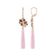 Orecchini in argento con Calcedonio Lavanda (KM by Juwelo)