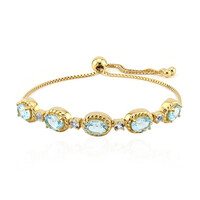 Bracciale in argento con Topazio Blu Cielo