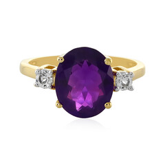 Anello in argento con Ametista Zambiana