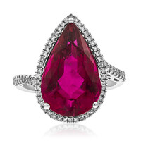 Anello in oro con Rubellite Brasiliana AAA (AMAYANI)