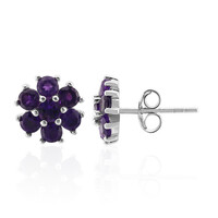 Orecchini in argento con Ametista Zambiana