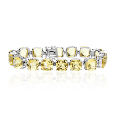 Bracciale in argento con Citrino Limone