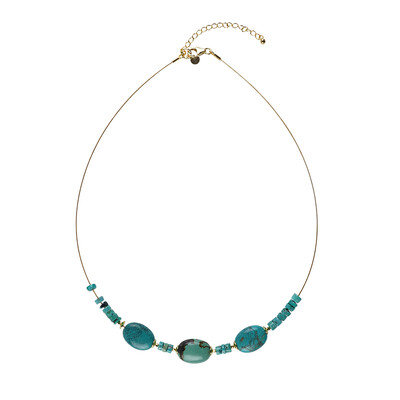 Collana in acciaio inossidabile con Turchese