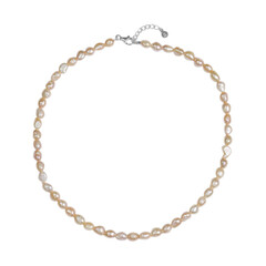 Collana in argento con Perla d'Acqua Dolce Pesca (TPC)