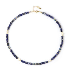 Collana in argento con Perla d'Acqua Dolce Bianca (Riya)