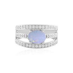 Anello in argento con Opale Australiano